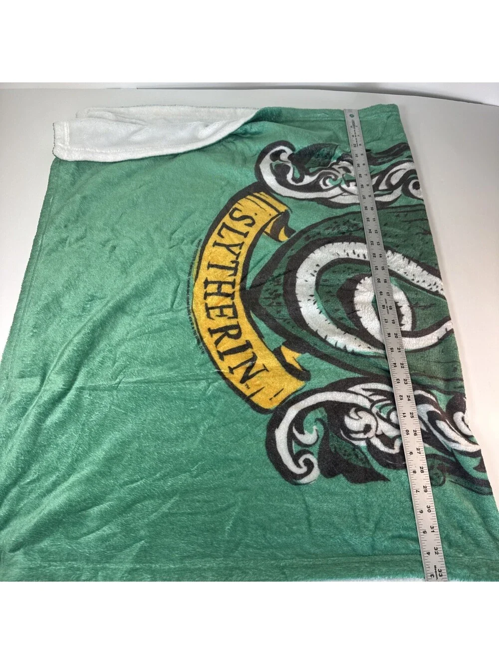 Harry Potter Slytherin Green Crest Super Soft Touch Throw Blanket Malfoy 33x56